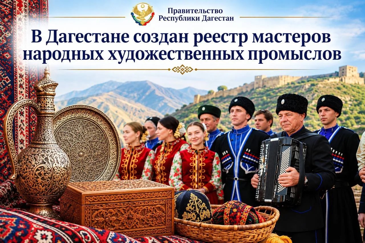 В Дагестане создан реестр мастеров народных промыслов
