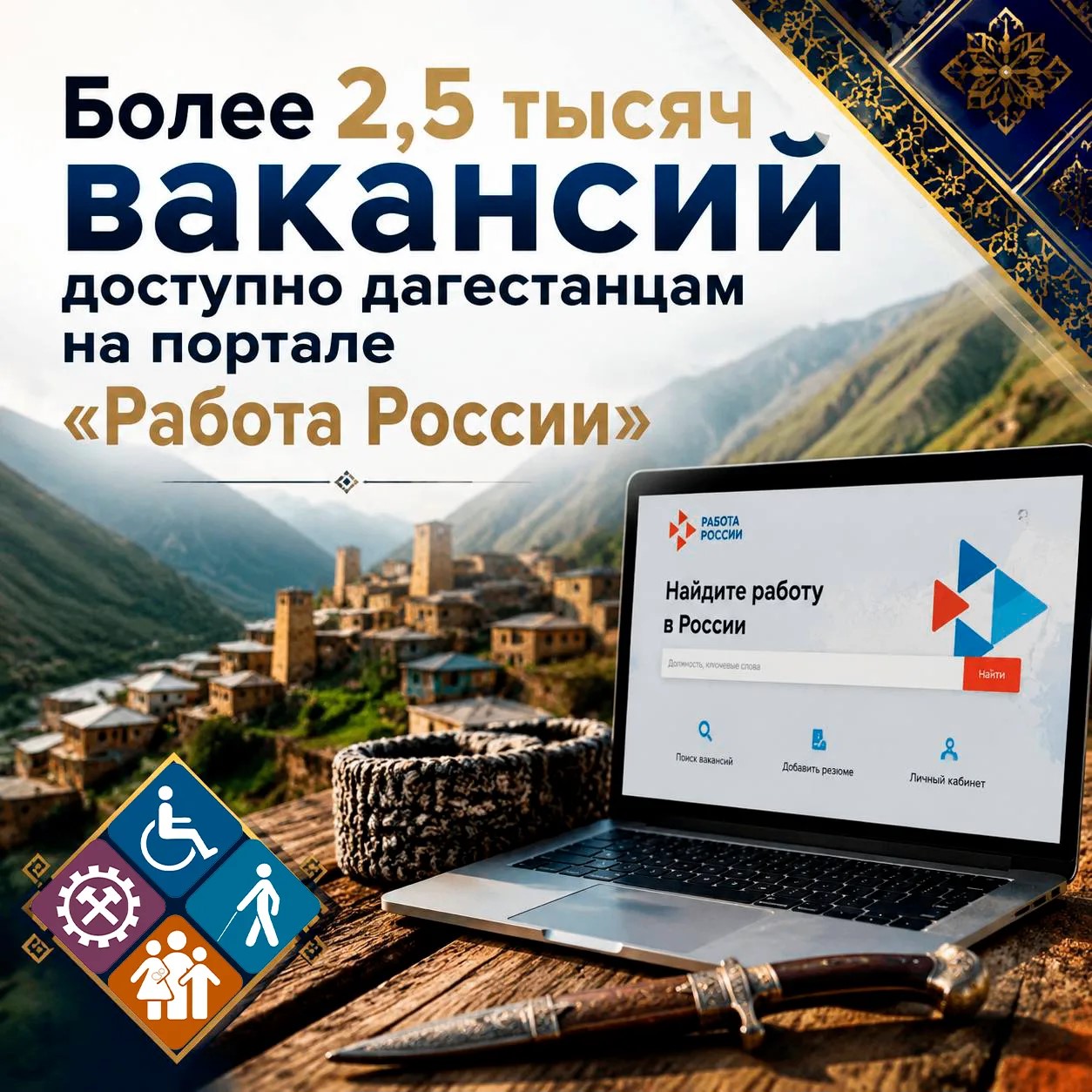 2,5 тыс вакансий открыли в Дагестане