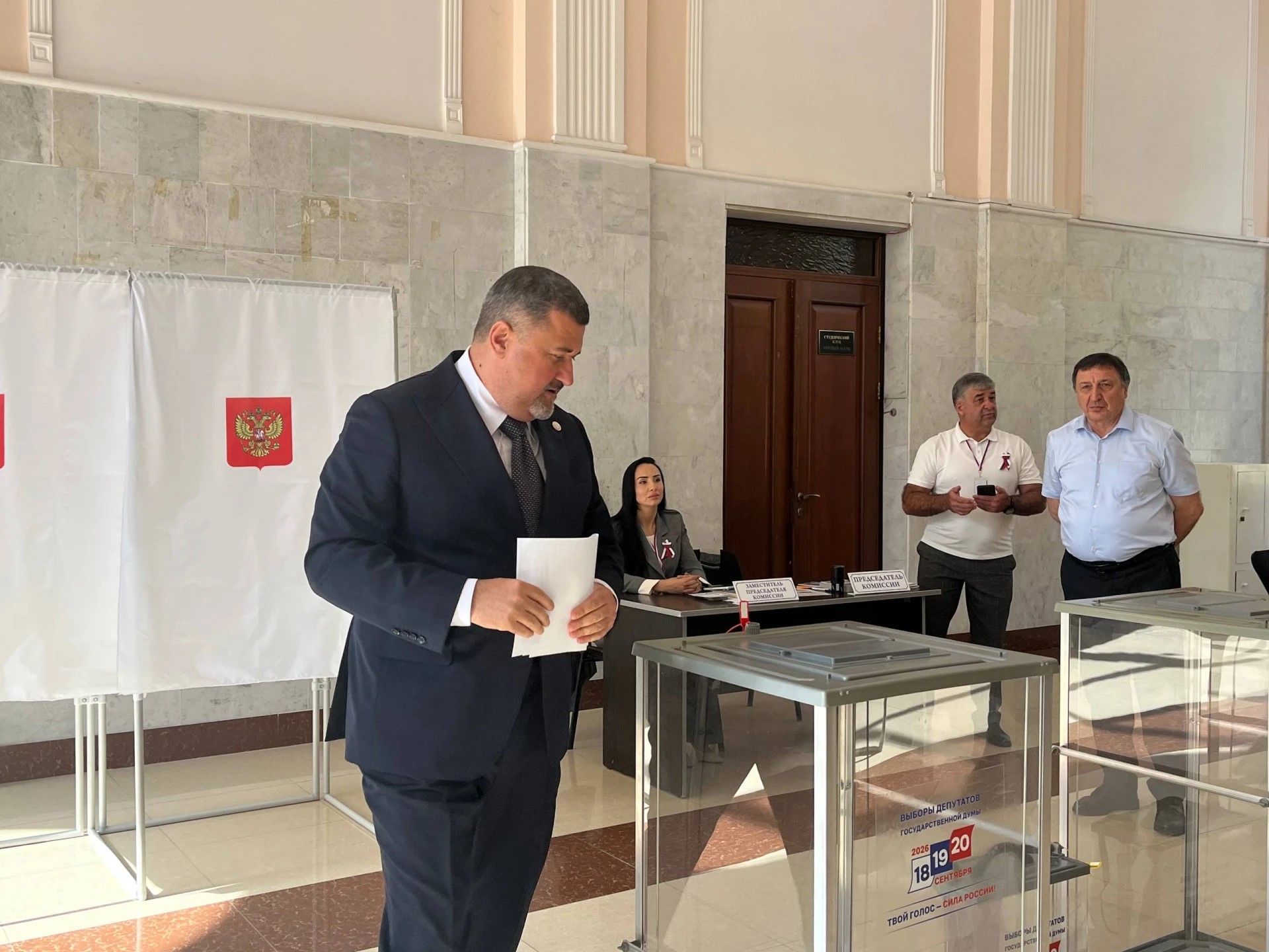 Фёдор Щукин проголосовал в первый день выборов