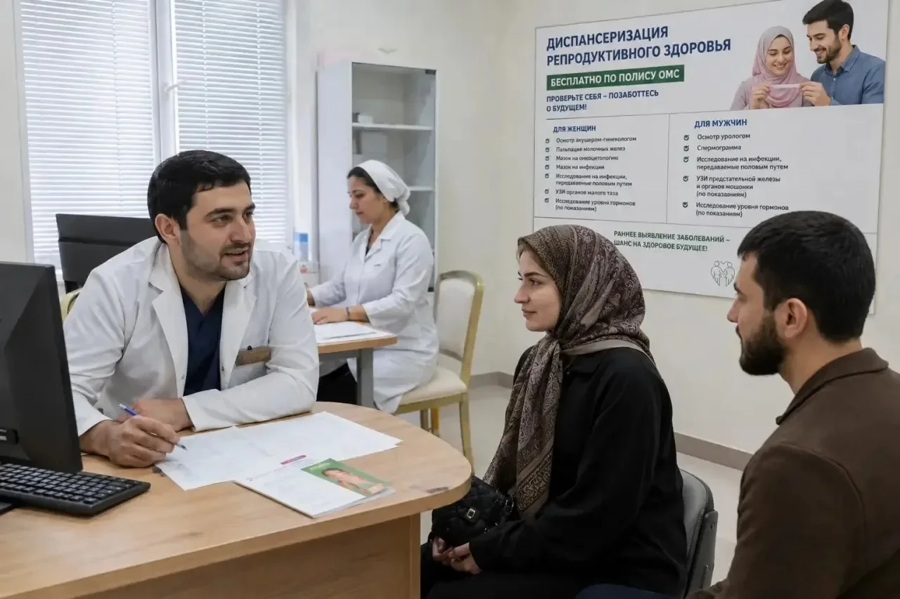 Бесплатную диспансеризацию репродукции проводят в Дагестане