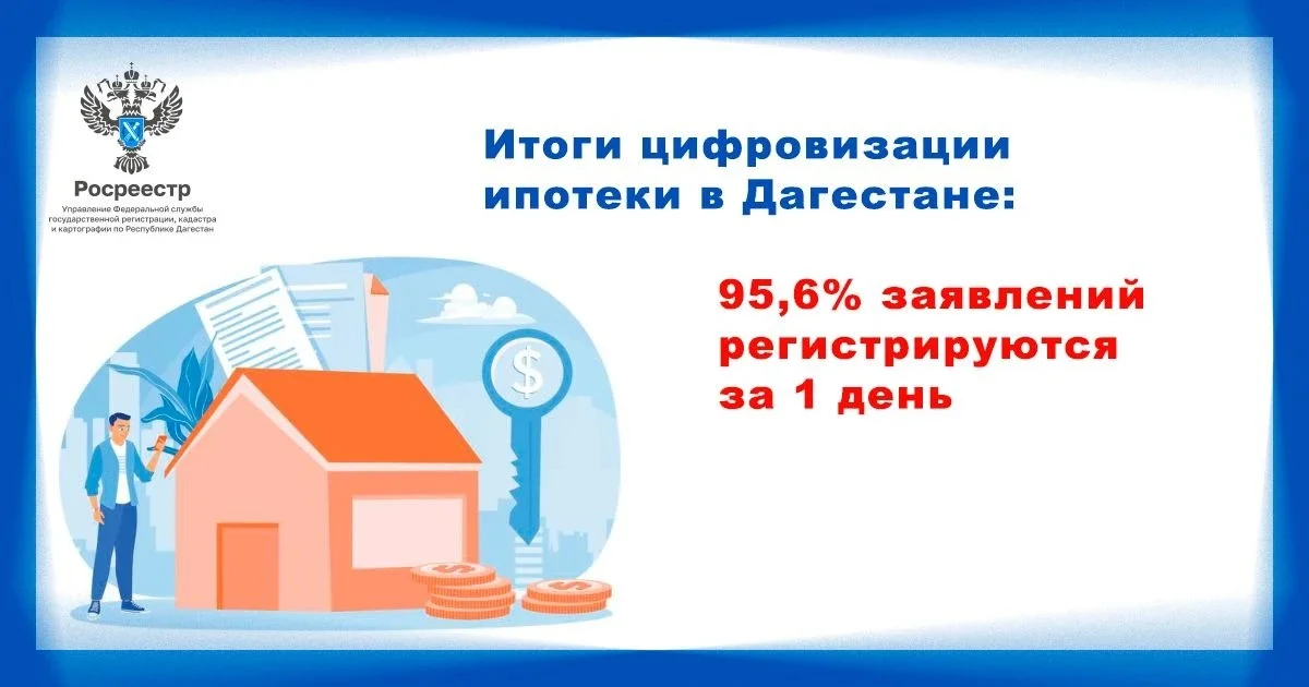 Электронная ипотека стала основной в Дагестане