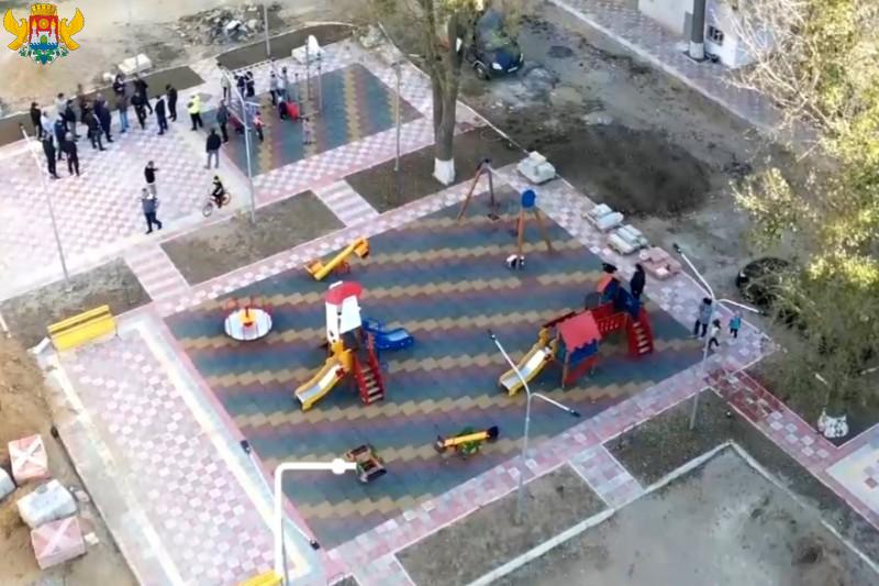 Салман Дадаев проинспектировал ход работ по благоустройству общественных территорий