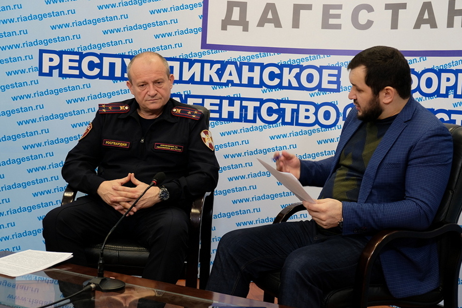 Дагестанским журналистам рассказали об итогах работы Центра лицензионно-разрешительной работы Росгвардии
