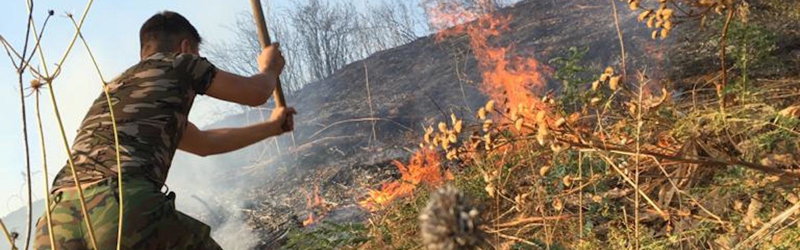 Пожар в Унцукульском районе Дагестана