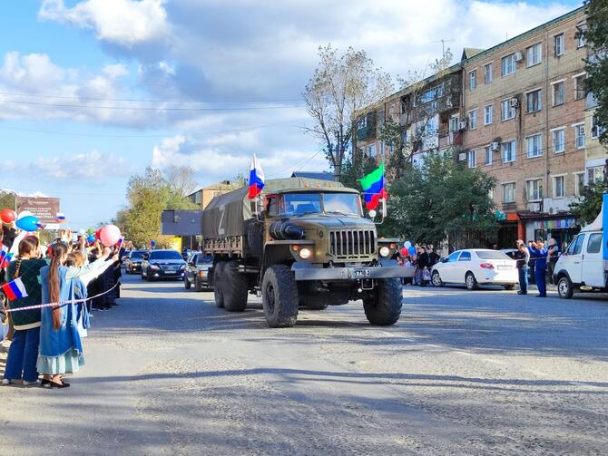 Кизлярцы встретили своих родных и близких вернувшихся с СВО