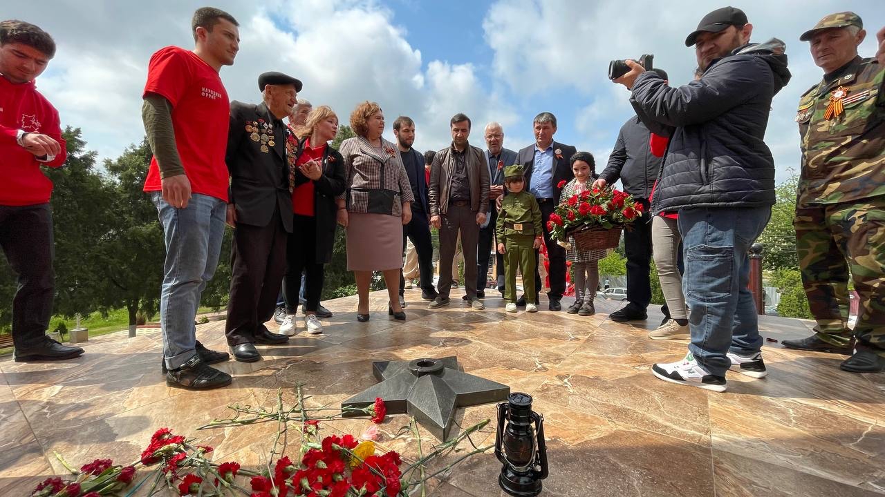 Зажгли огонь памяти в Хасавюрте