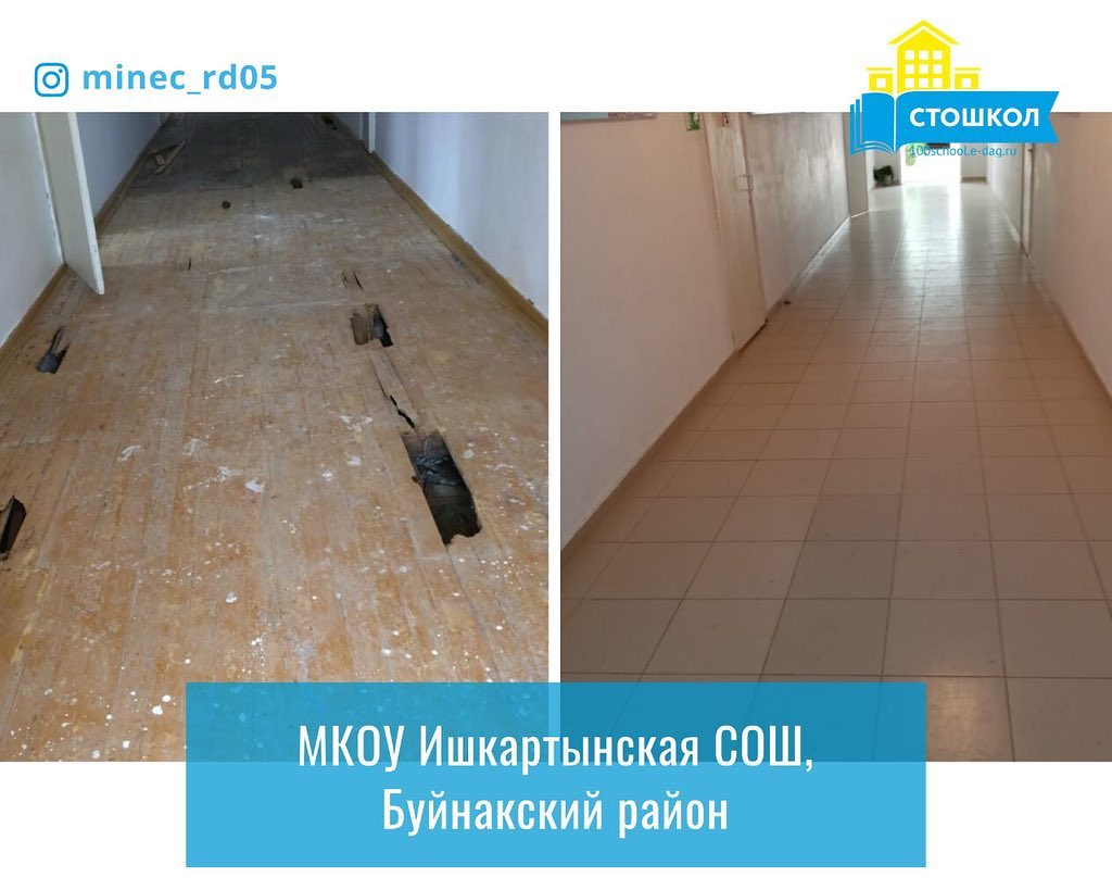 Десять школ Буйнакского района признаны победителями конкурса по проекту «100 школ»