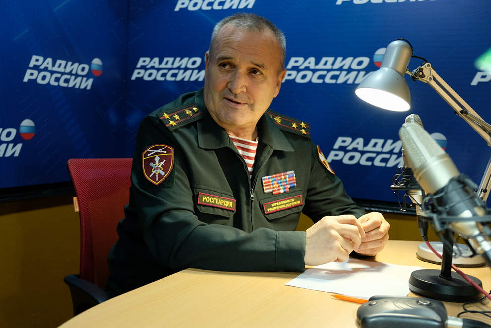 Представитель руководства дагестанского управления Росгвардии рассказал о годовых итогах на республиканском радио