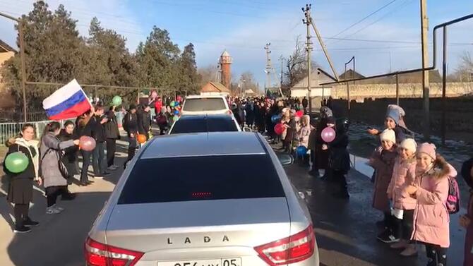 В селе Герменчик Бабаюртовского района с почестями встретили бойца из зоны СВО