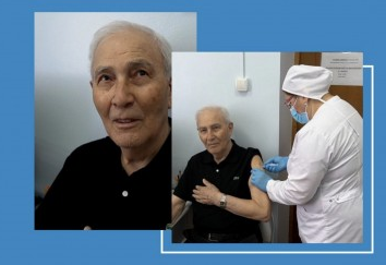 85-летний Муслим Клычев привился от коронавируса