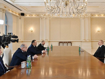 Проходит встреча главы Дагестана Сергея Меликова и президента Азербайджана Ильхама  Алиева