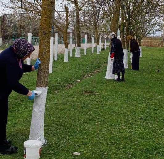 В преддверии праздника Весны и Труда в Хасавюртовском районе прошел субботник