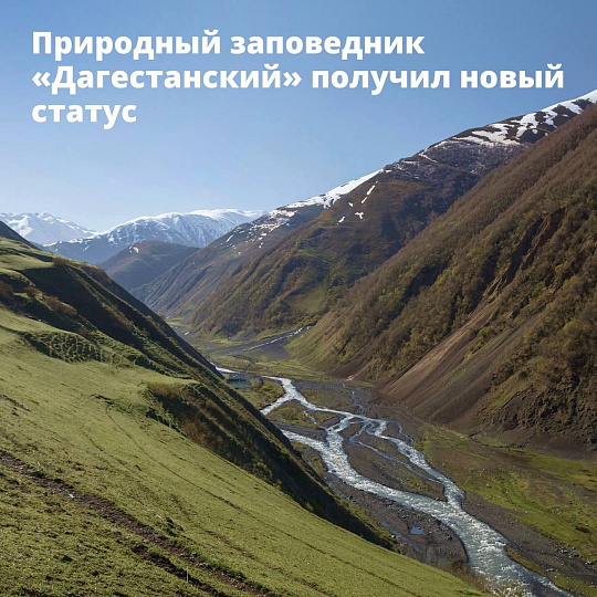 Природный заповедник «Дагестанский» получил новый статусДиана Муталибова